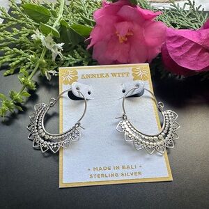 Annika Witt Silver 925 Hoop Earrings